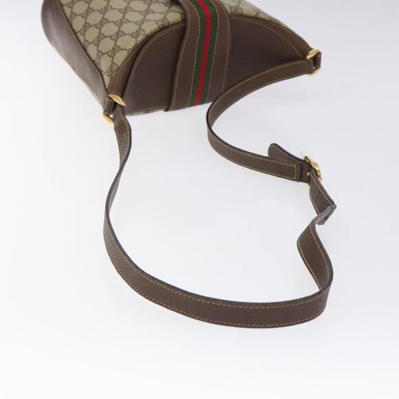 GUCCI GG Supreme Web Sherry Line Shoulder Bag Pvc Beige 40 02 081 - Picture 7 of 16